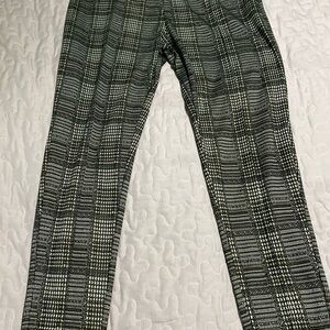 Black, White and Tan Plaid Pants